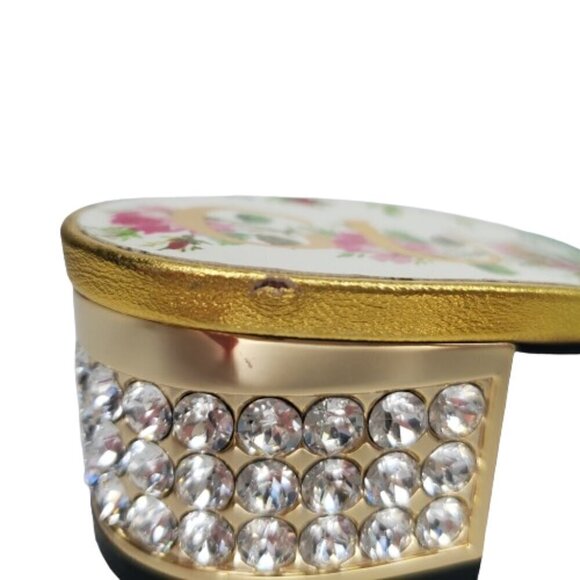 Gucci Mink Nappa Crystal Candy Fur Slippers Slides Mules - Picture 5 of 8